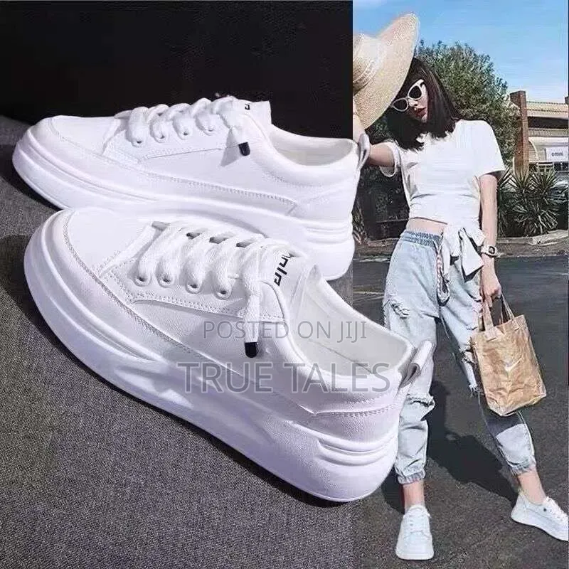 Unisex Lace White Sneakers