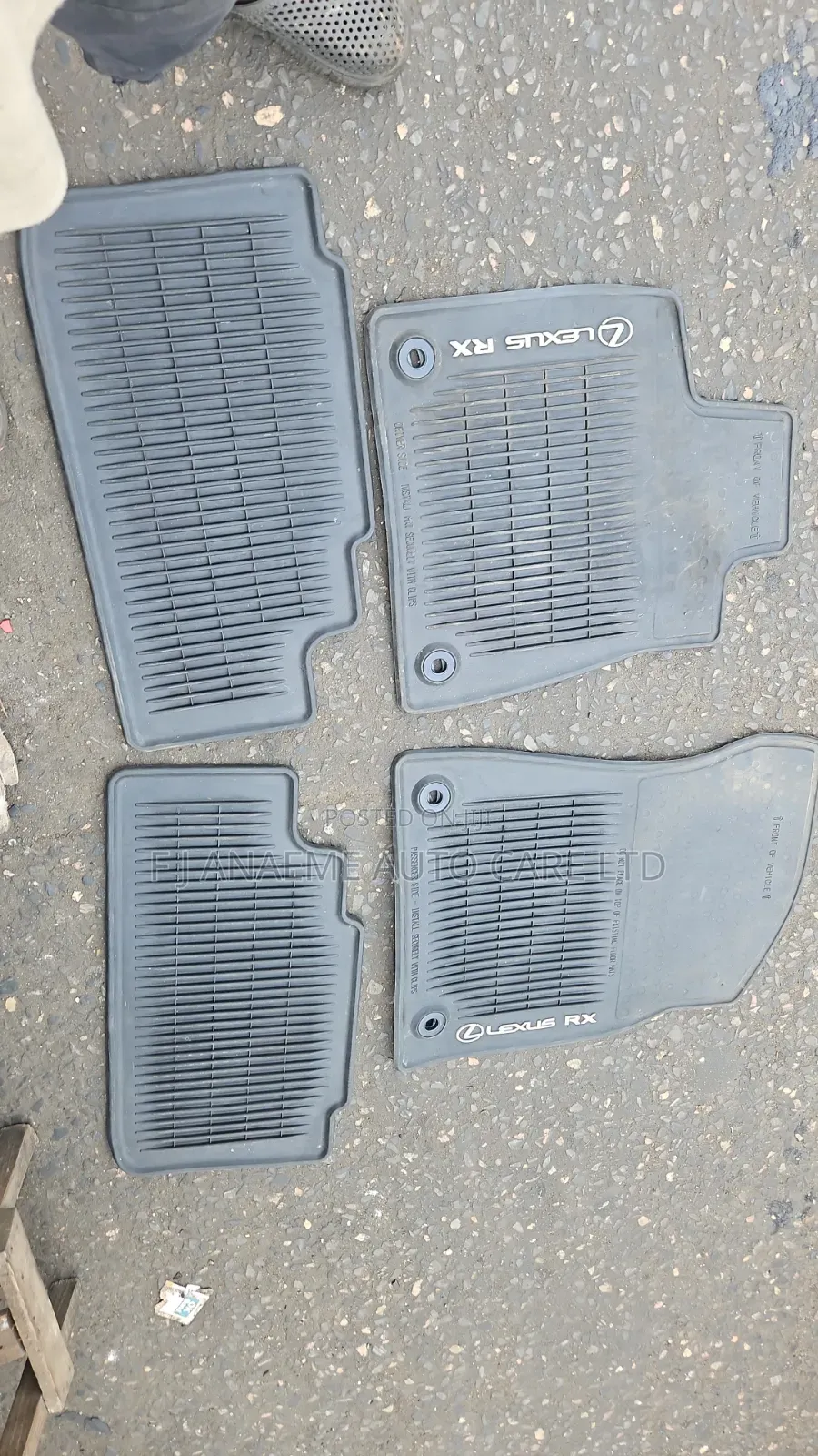Lexus Rx350 Original Follow Come Footmat Rubber Carpet 2016 Model