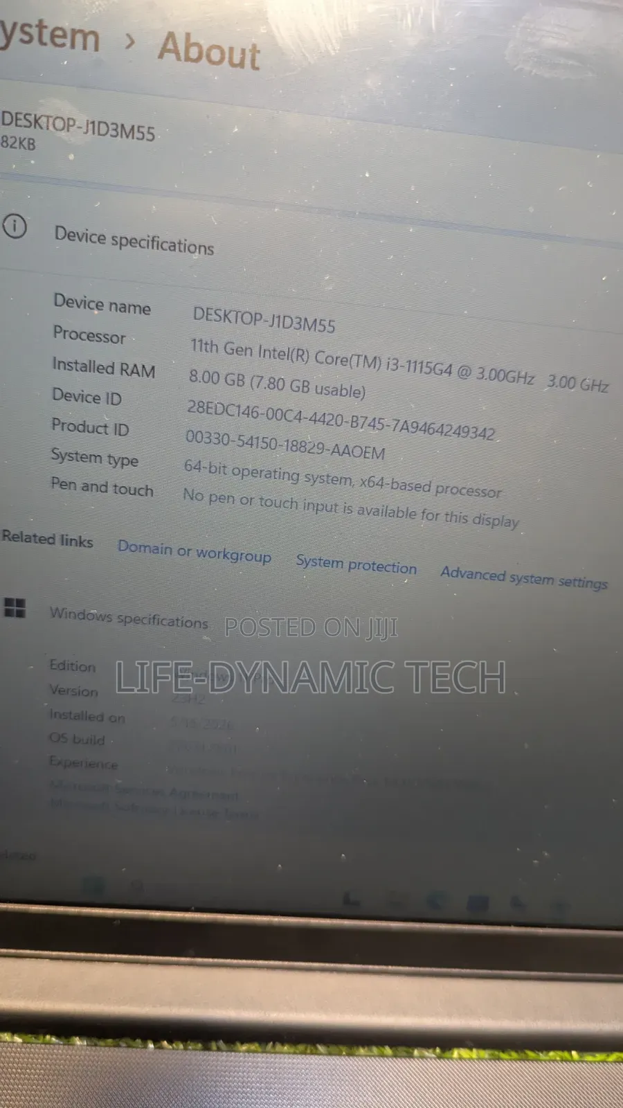 Laptop Lenovo 8GB Intel Core i3 SSD 256GB