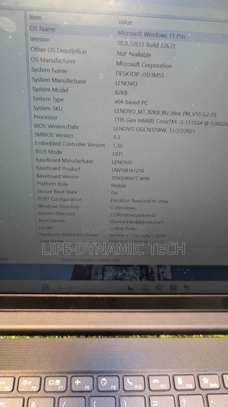 Laptop Lenovo 8GB Intel Core i3 SSD 256GB