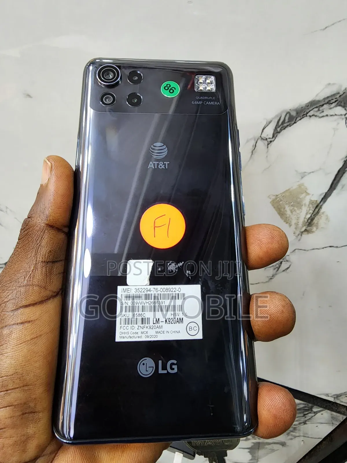 LG K92 5G 128 GB Black