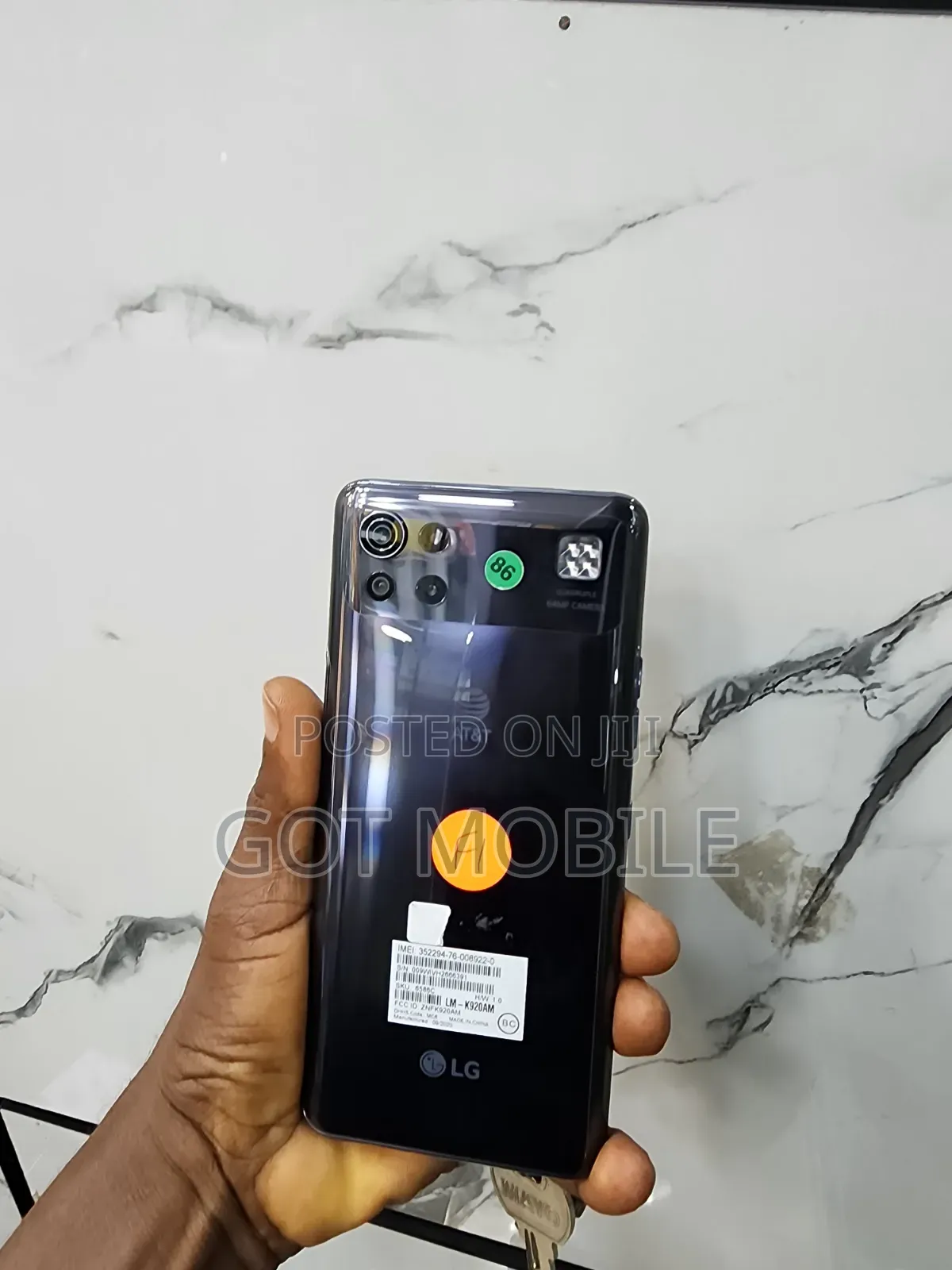 LG K92 5G 128 GB Black
