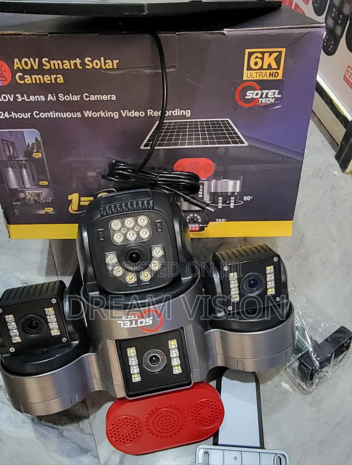 Complete Three Lens Solar Smart Camera