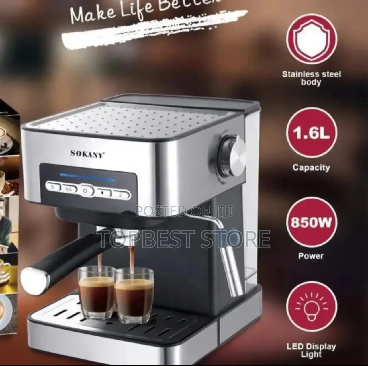 Sokany High Quality Espresso Coffee Maker