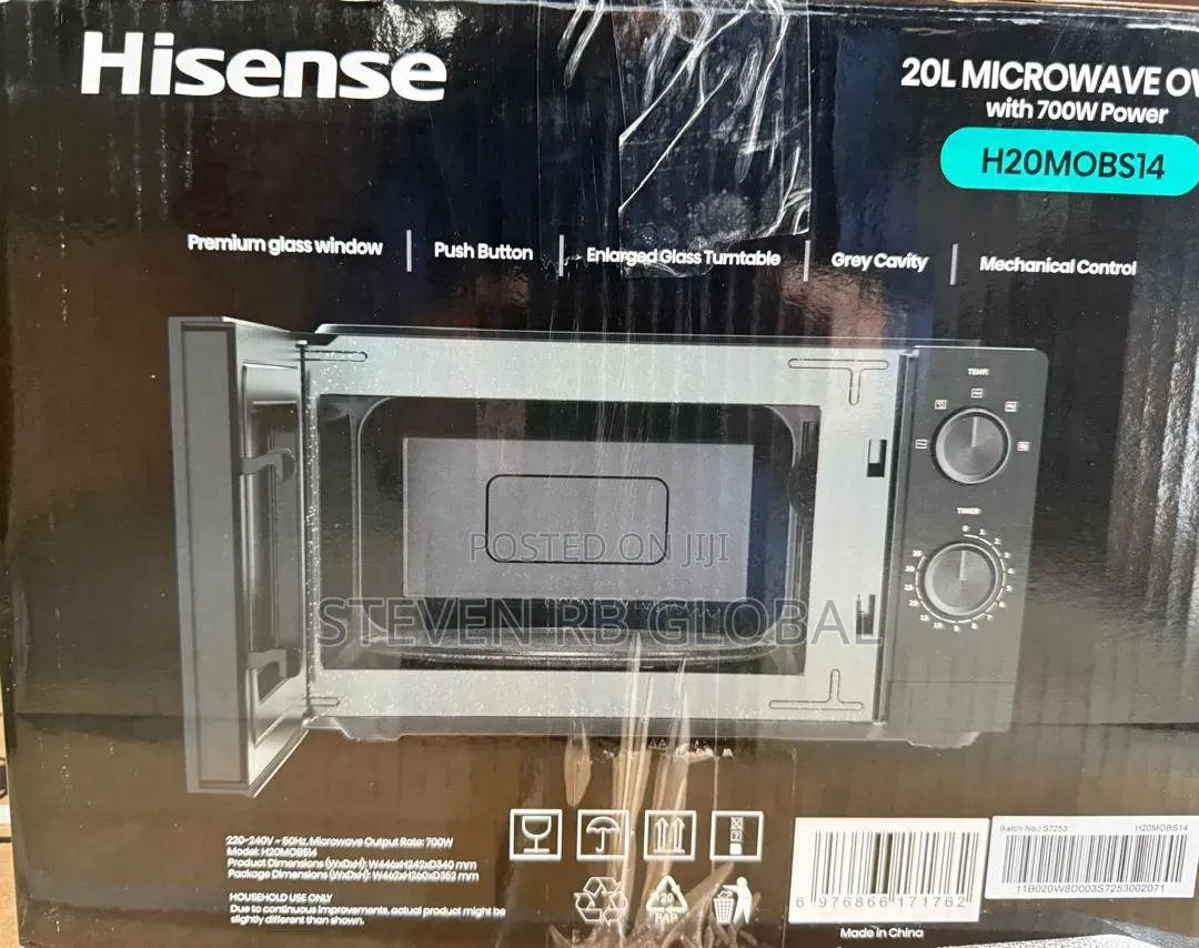 Hisense 20l Solo Microwave Oven | Hismwo20mobs14-H (Black)