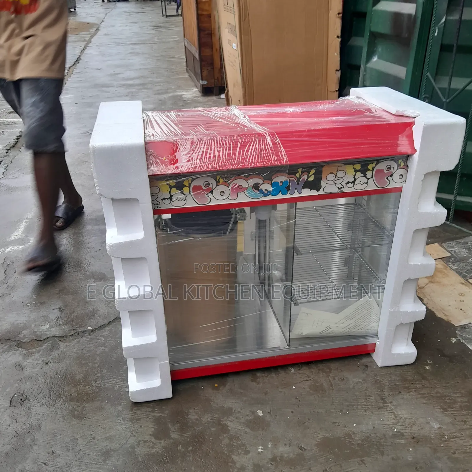 Pop Corn Machine With Snacks Warmer Display Machine