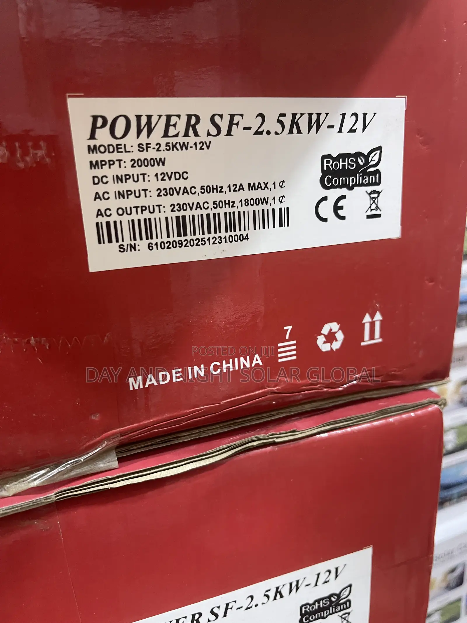 2.5kva 12v Hybrid Solar Inverter Across 3yrs Warranty
