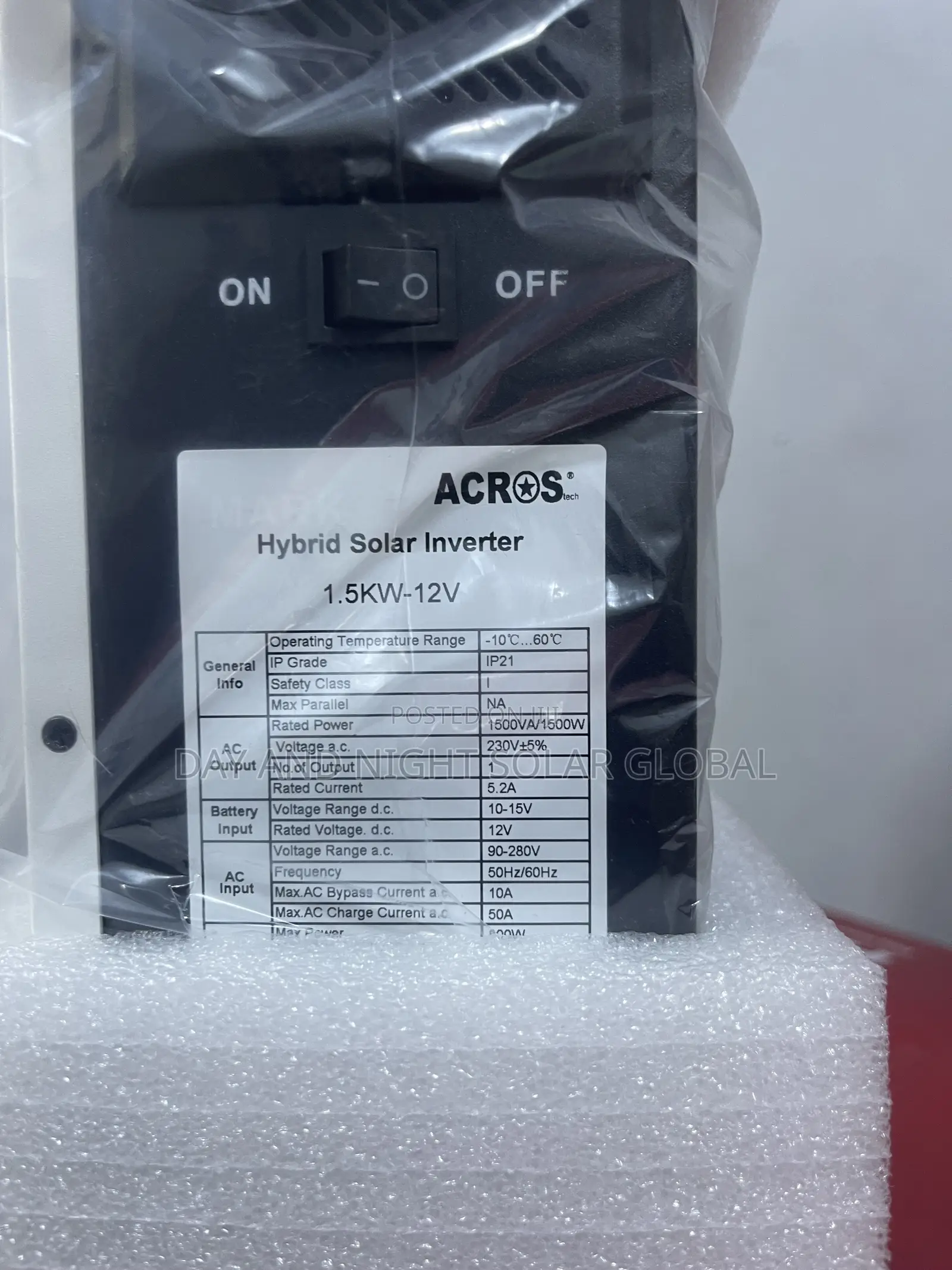 2.5kva 12v Hybrid Solar Inverter Across 3yrs Warranty