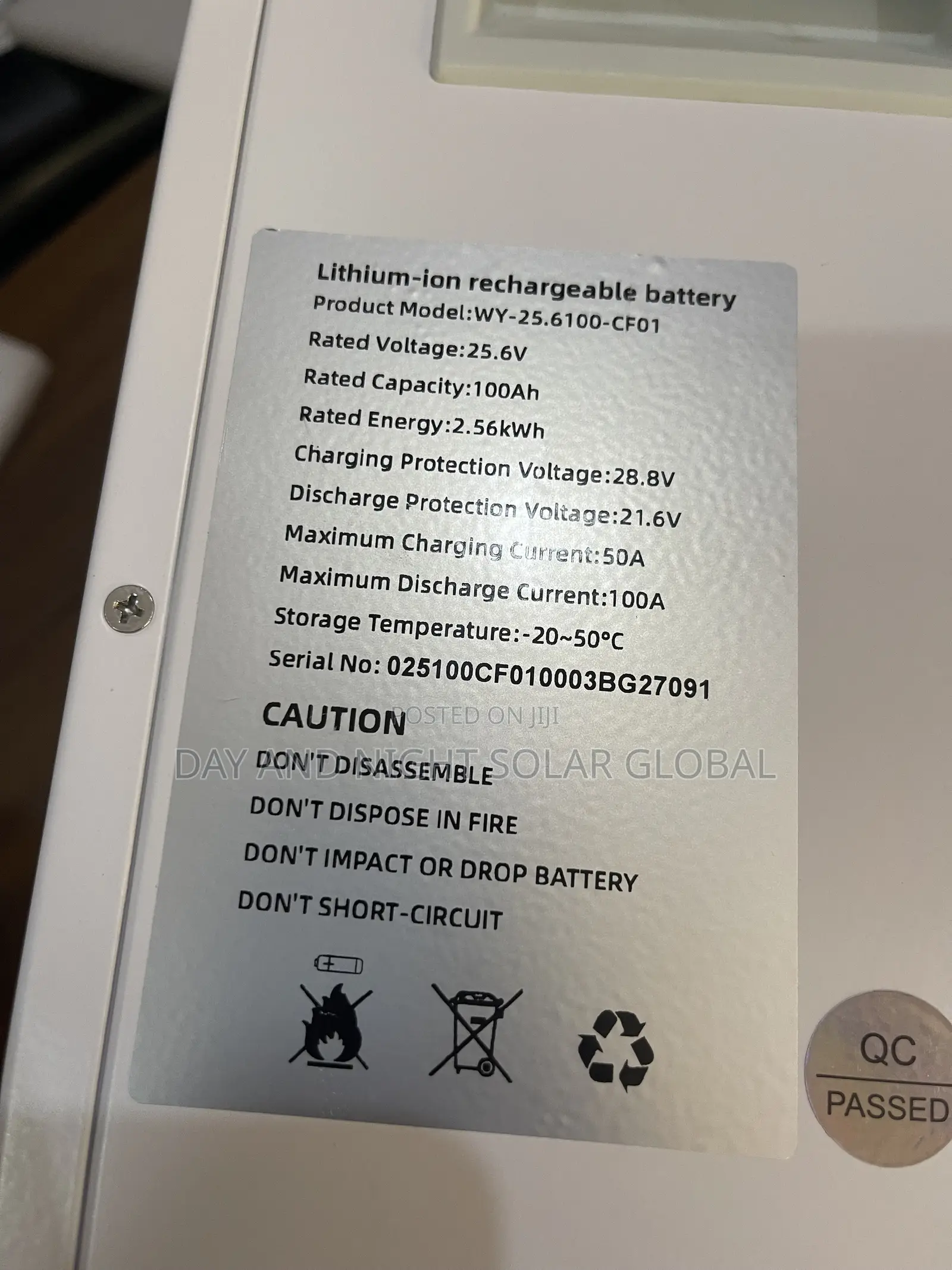 2.5kwh 24v Vanyo Ion Lithium Battery