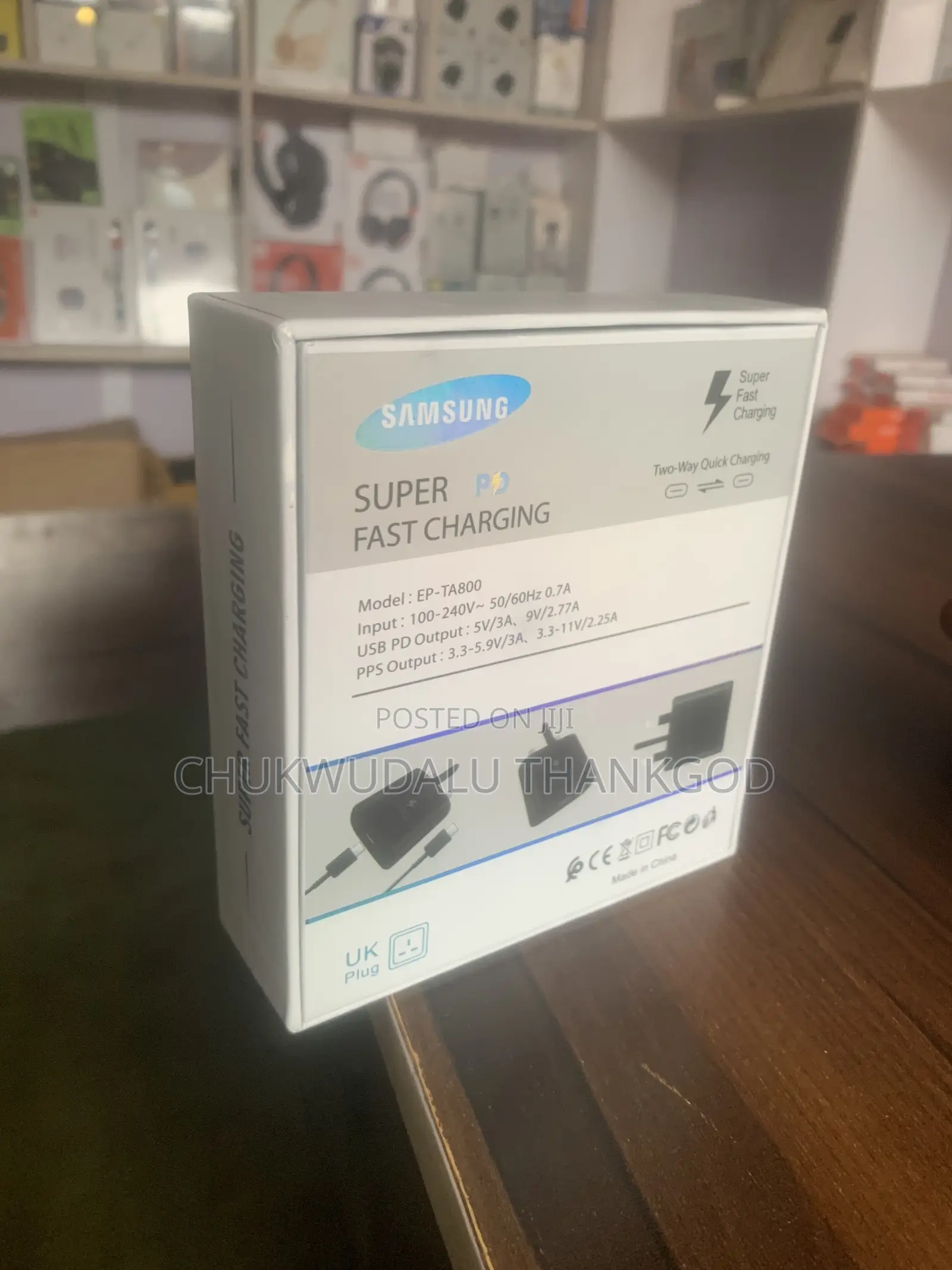Samsung Original Super Pd, Fast Charger With USB Cable