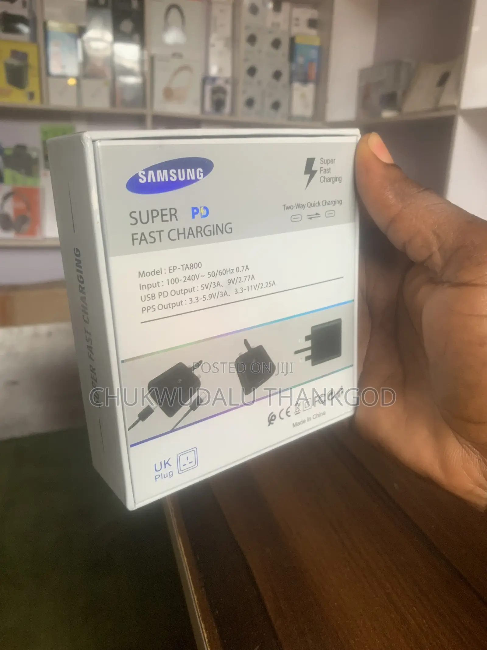 Samsung Original Super Pd, Fast Charger With USB Cable