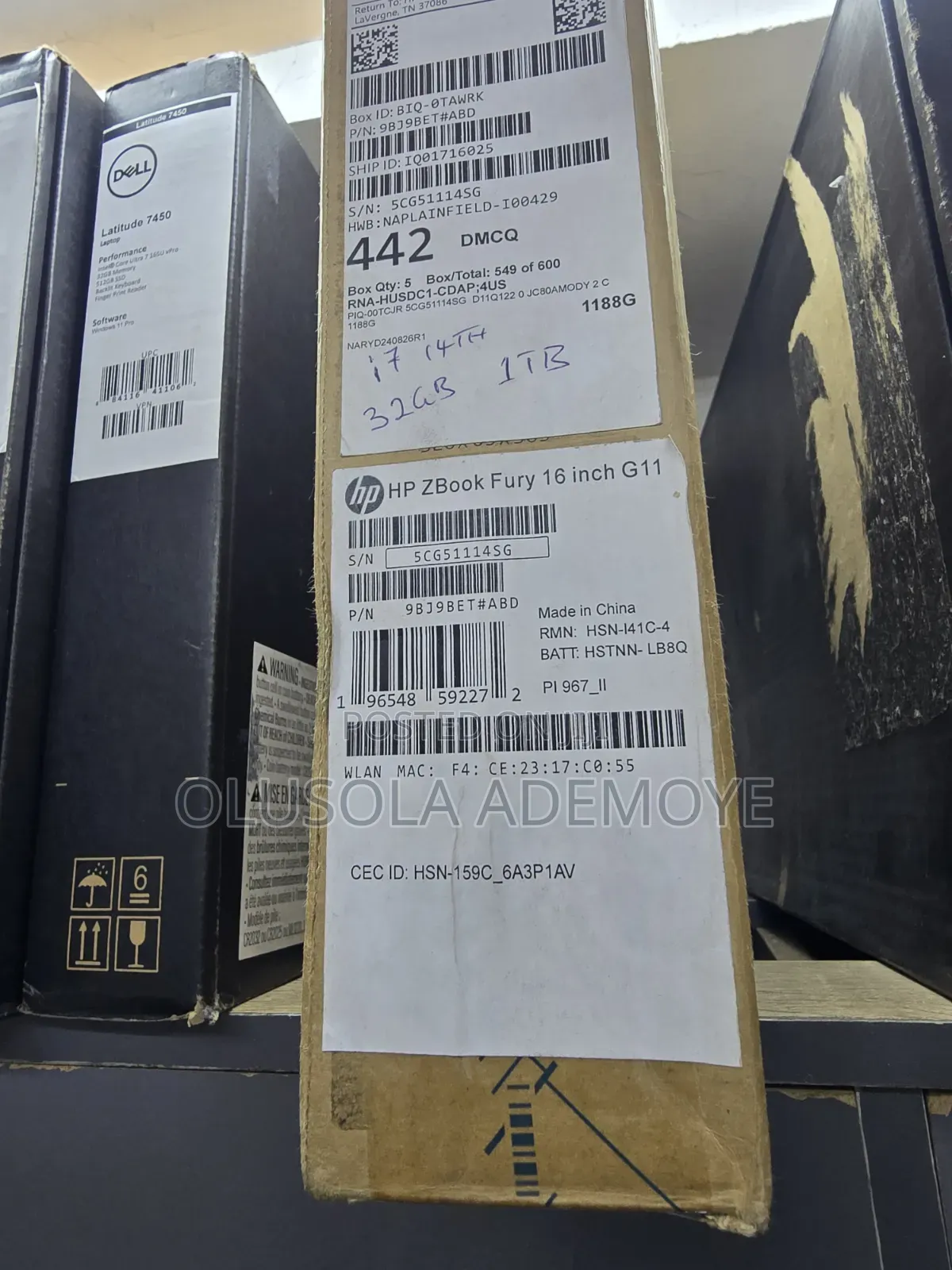 New Laptop HP ZBook Fury 16 G9 32GB Intel Core i7 SSD 1T