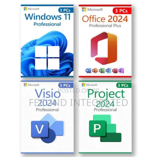 Windows 11 Pro + Microsoft Project 2024 + Microsoft Office 2024 Pro