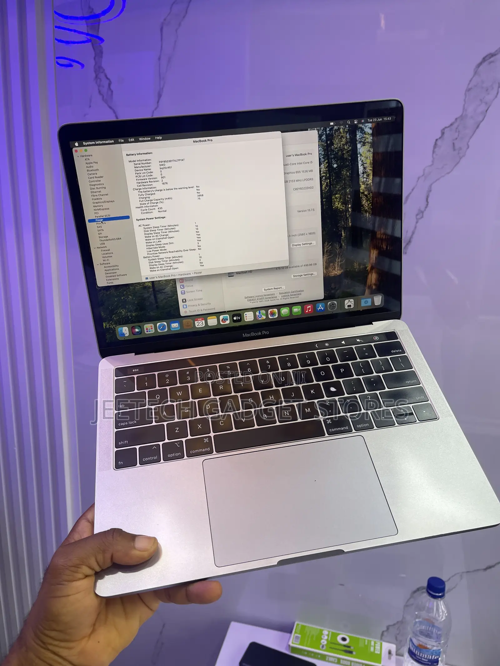 Laptop Apple MacBook Pro 2018 16GB Intel Core i5 SSD 512GB