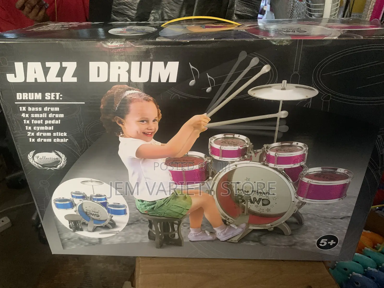 Jazz Drum Set for Kids 5+