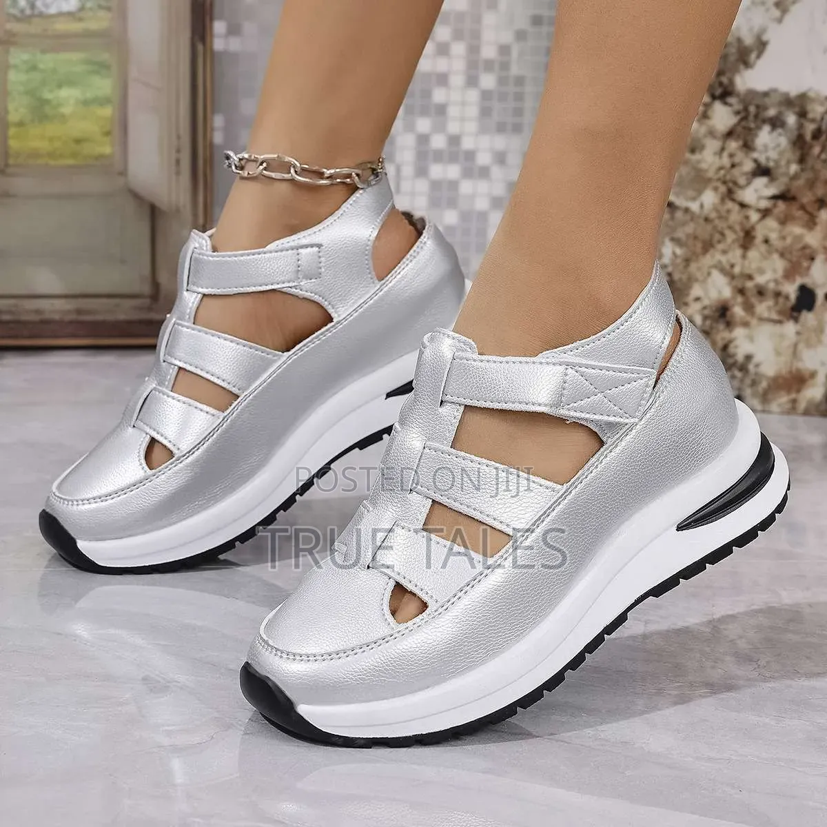 Ladies Chunky Sole Sneakers/Sandals Size 41