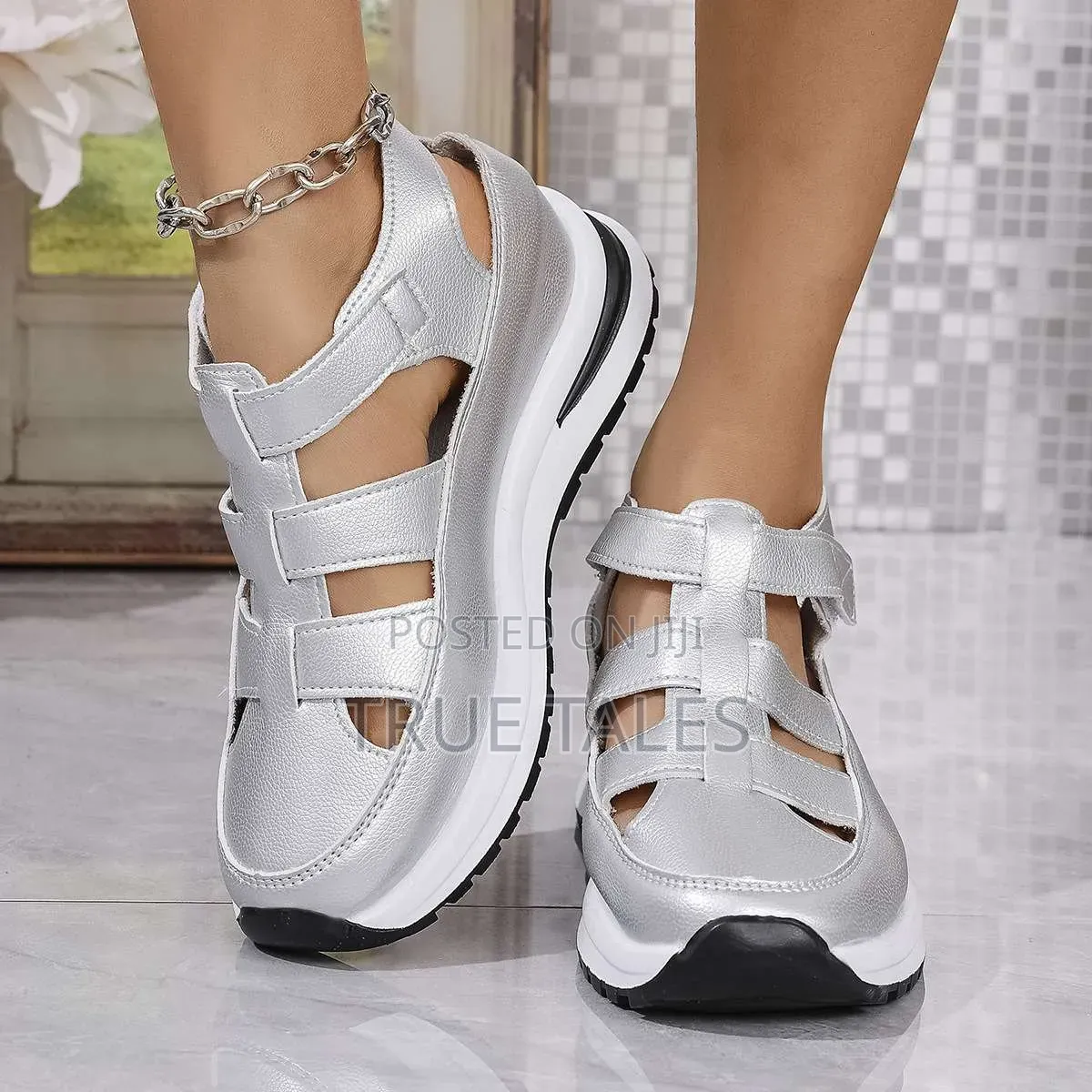 Ladies Chunky Sole Sneakers/Sandals Size 41