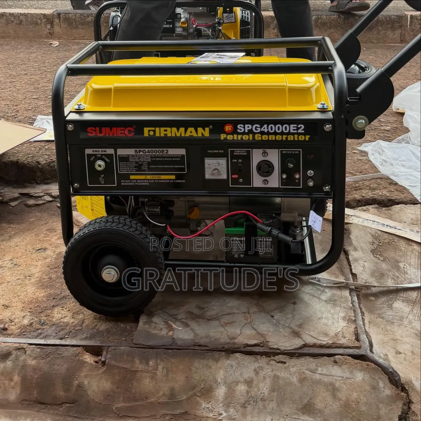 Sumec Firman Generator Model: Spg4000e2 Capacity: 3.3kva