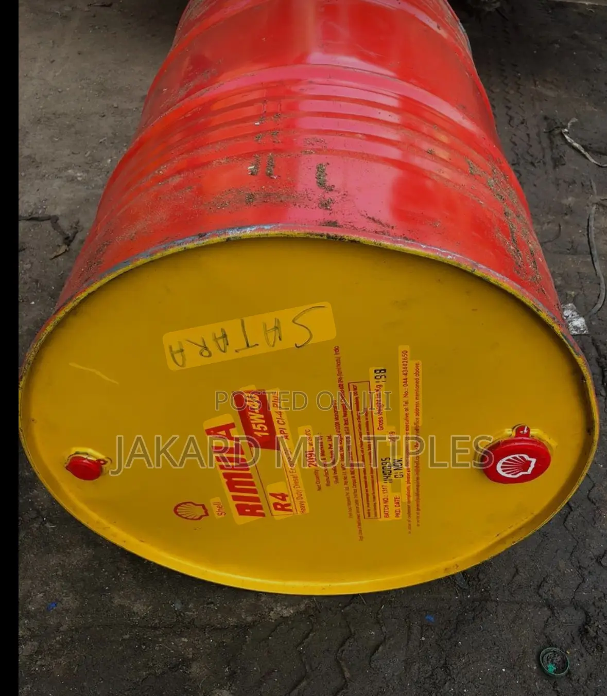 Shell Rimula 15w40 208l