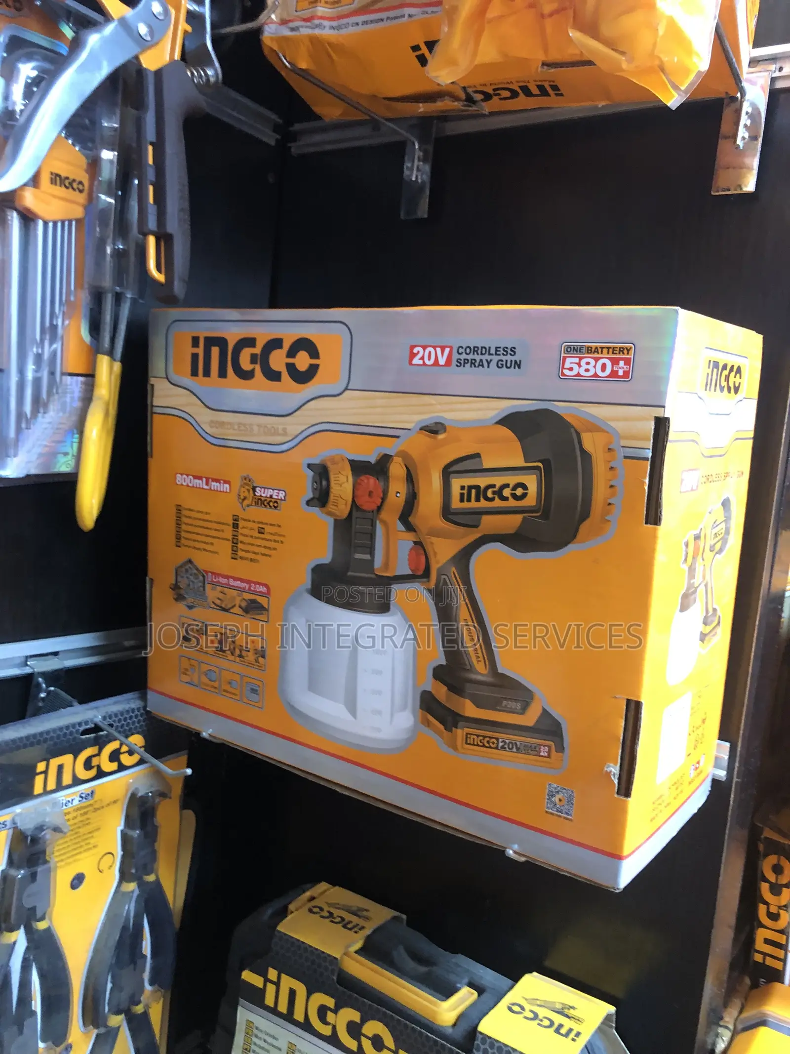 Ingco 20v Cordless Paint Spray Gun.