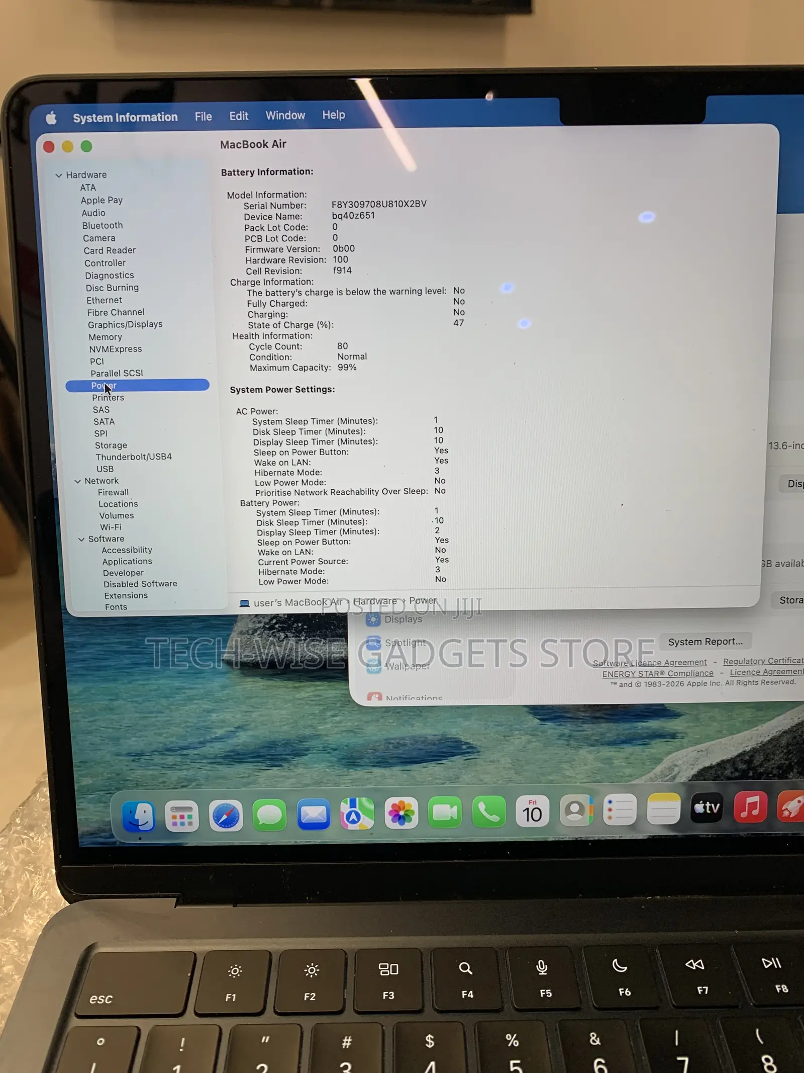 Laptop Apple MacBook Air 2022 M2 8GB Apple M2 SSD 256GB
