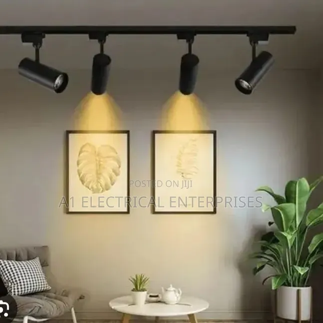 Fine Set of Track Lights 3 Colors Available in White Body Also