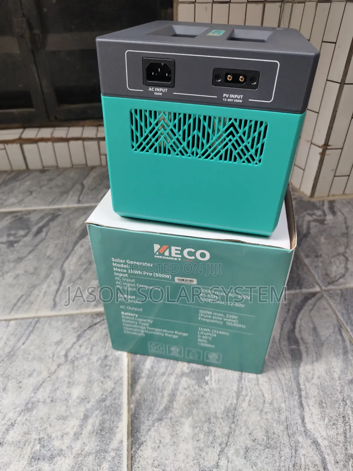Meco Solar Generator 1kwh 500w Output