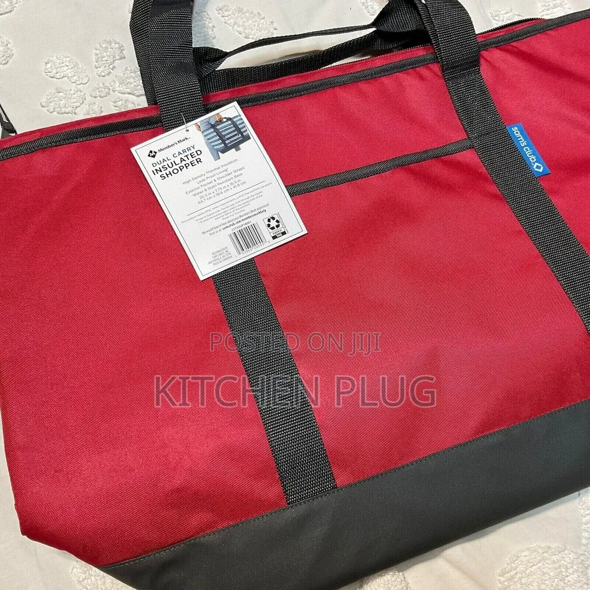 Sam's Club Cooler Tote Insulated Shopping Bag