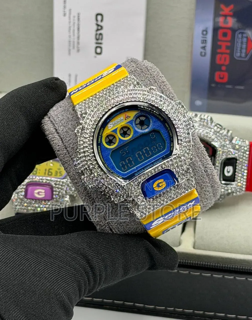 Luxury G-Shock Dw Iced Out Digital Watch