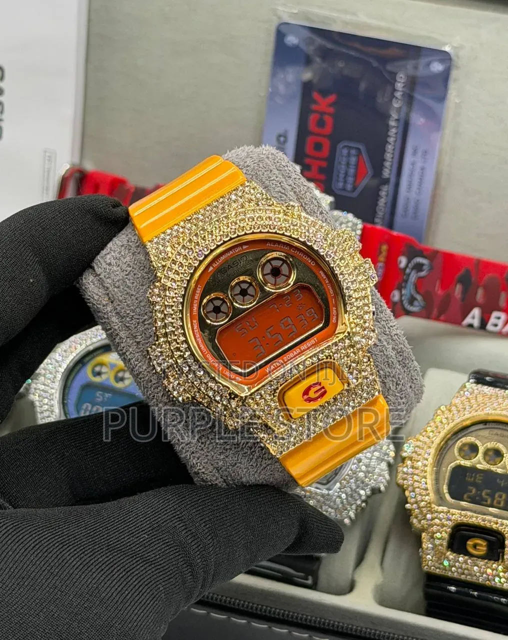 Luxury G-Shock Dw Iced Out Digital Watch