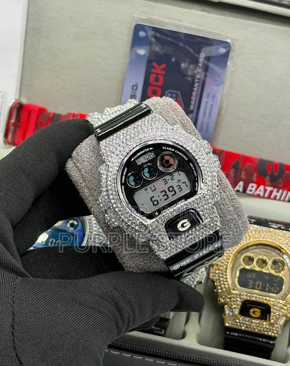Luxury G-Shock Dw Iced Out Digital Watch