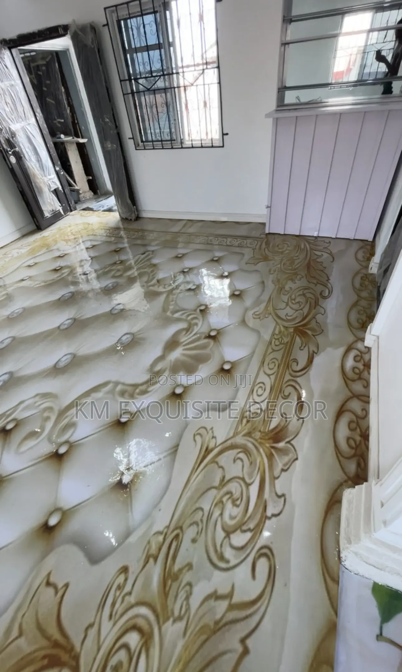 Gold 3d Epoxy Floor Design