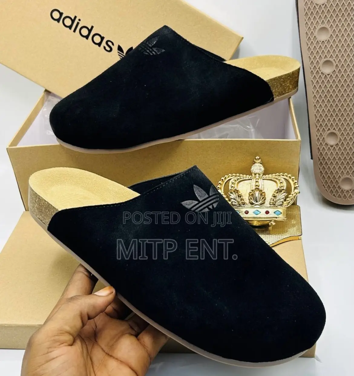 Adidas High Quality Suede Mule/Half Shoe