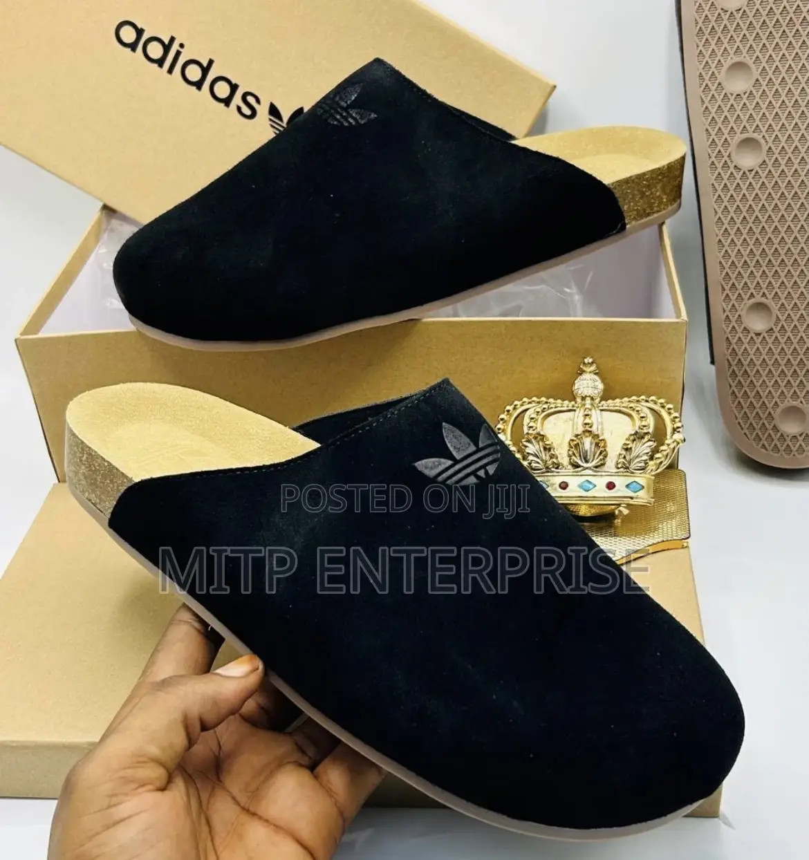 Adidas High Quality Suede Mule/Half Shoe
