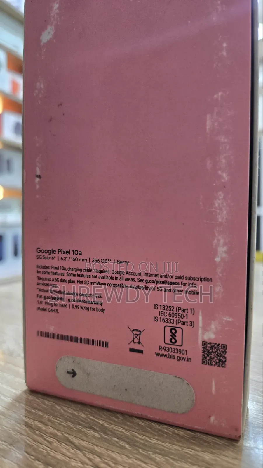 New Google Pixel 10a 256 GB Pink