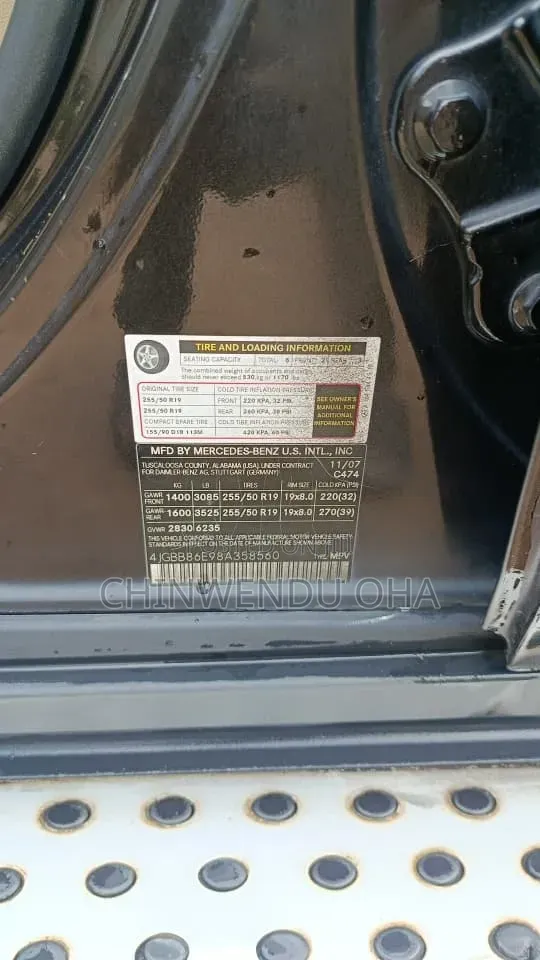 Mercedes-Benz M Class 2008 Black