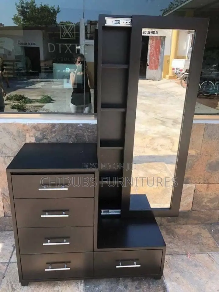 Dresser With Sliding Mirror
