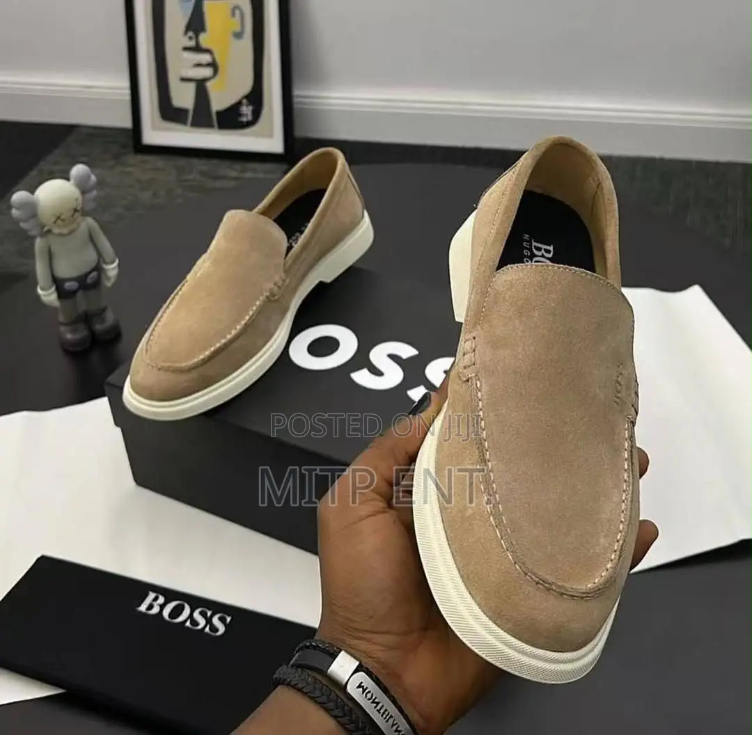 Boss Classic Slip on Suede Loafers