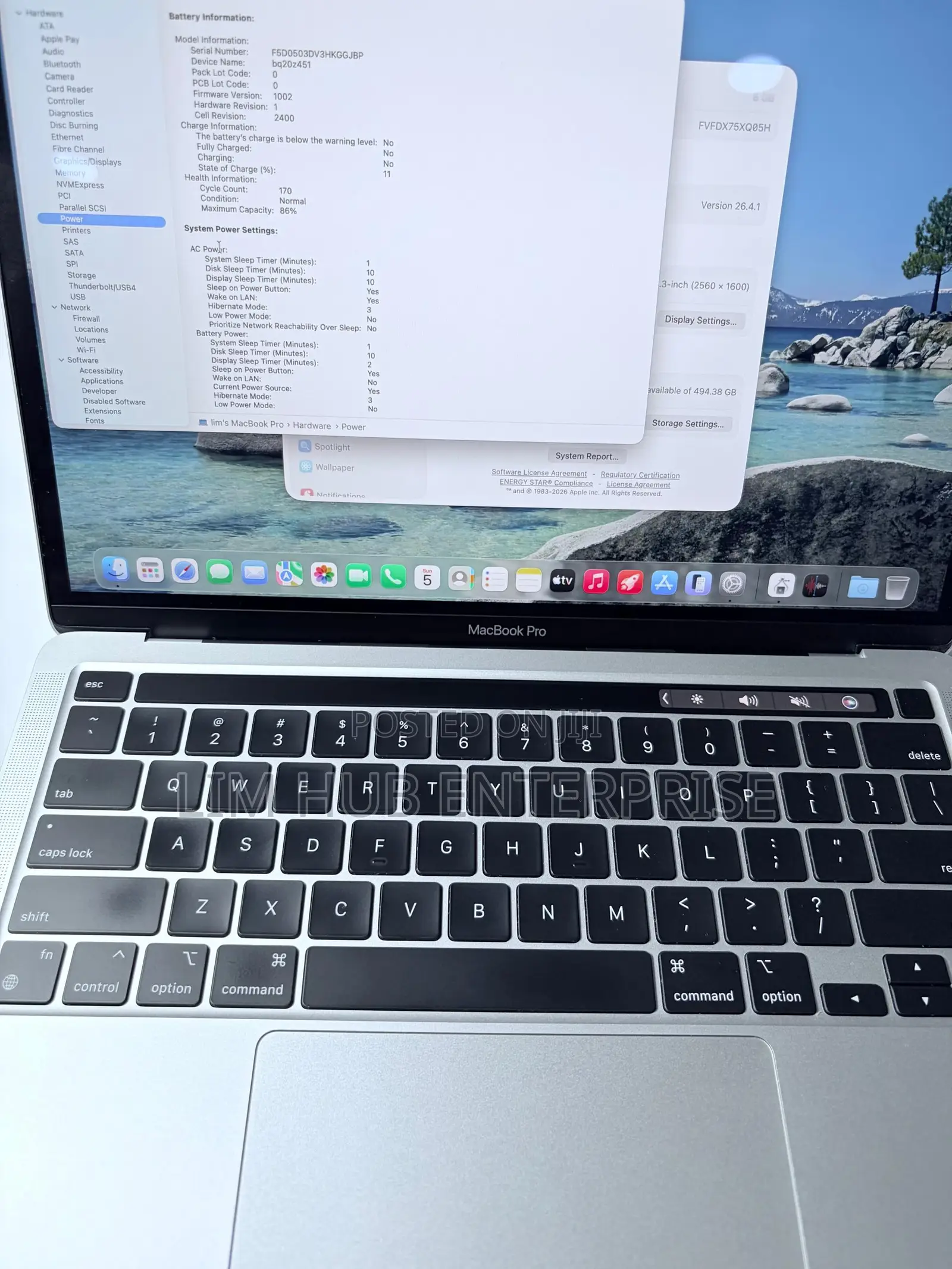 Laptop Apple MacBook Pro 2021 M1 8GB Apple M1 SSD 512GB