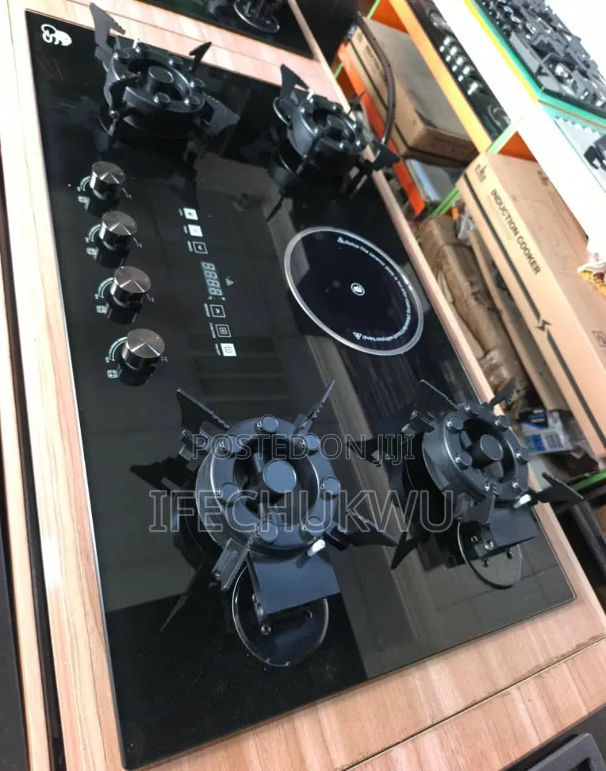 Original Quality Gs Inbuilt 90cm 4+1 Flips Up Gas Electric Cooker