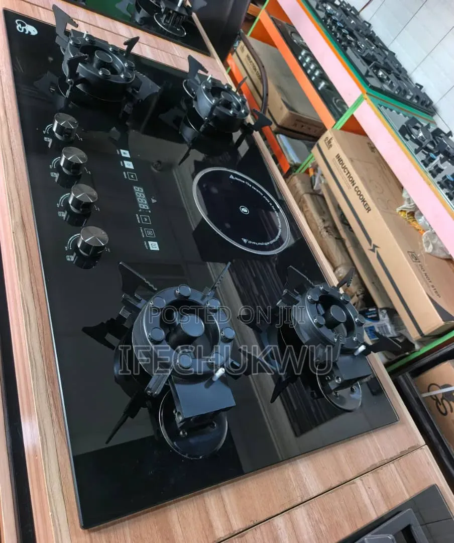 Original Quality Gs Inbuilt 90cm 4+1 Flips Up Gas Electric Cooker