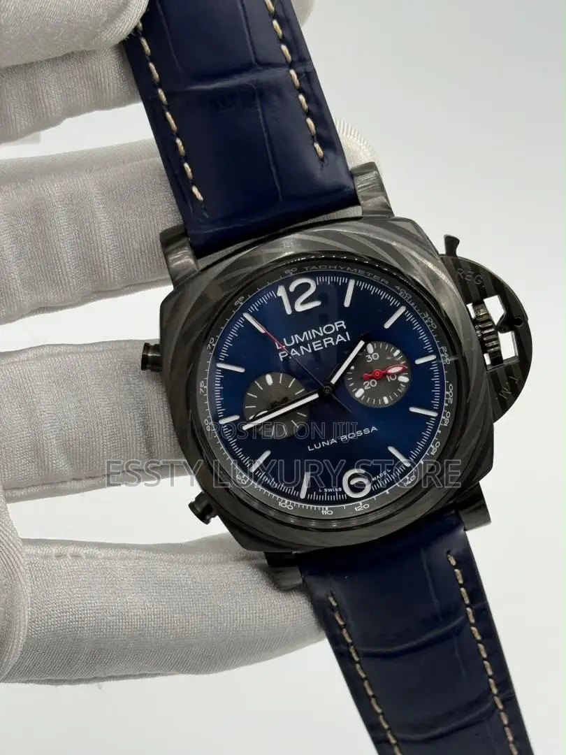 Luminor Panerai Quality Luxury Men Genuine Leather Wristwatch