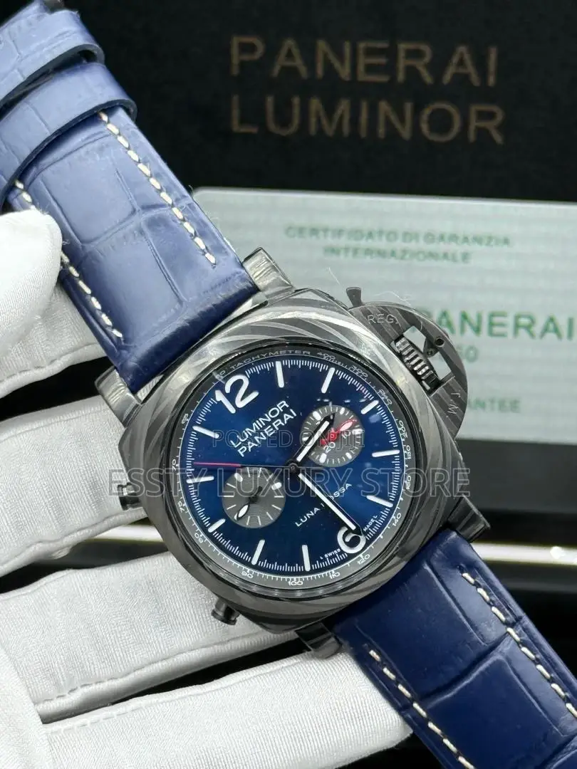 Luminor Panerai Quality Luxury Men Genuine Leather Wristwatch