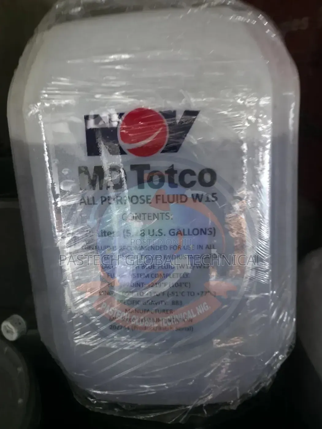 20l Martin Decker W15 Fluid // Nov Md Totco All Purpose Fluid