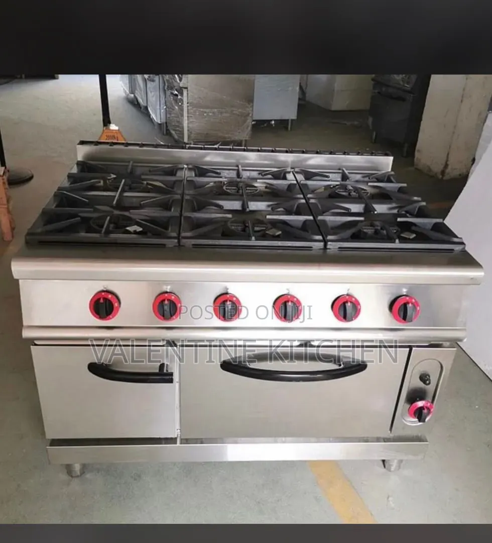 6 Burner Gas Cooker With Oven