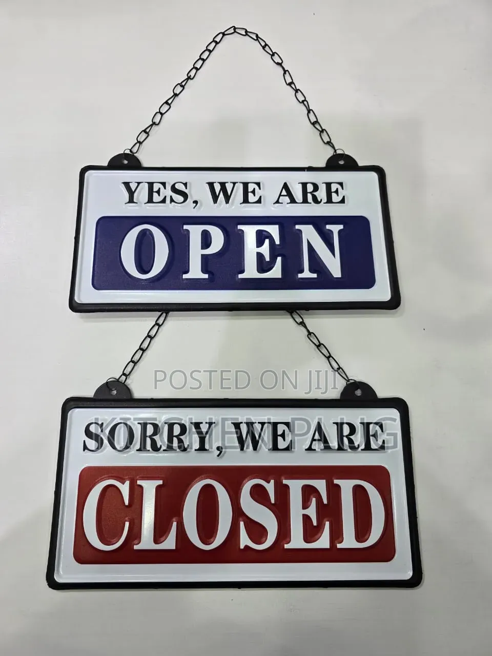 2 in 1 Hanging Metal Frame Yes, We Are Open, Sorry We Are Close