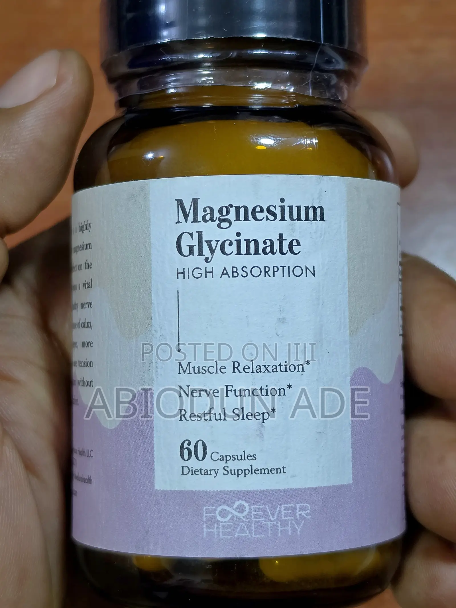Forever Healthy Magnesium Glycinate 500mg | 60 Capsules -1 Daily | Usa