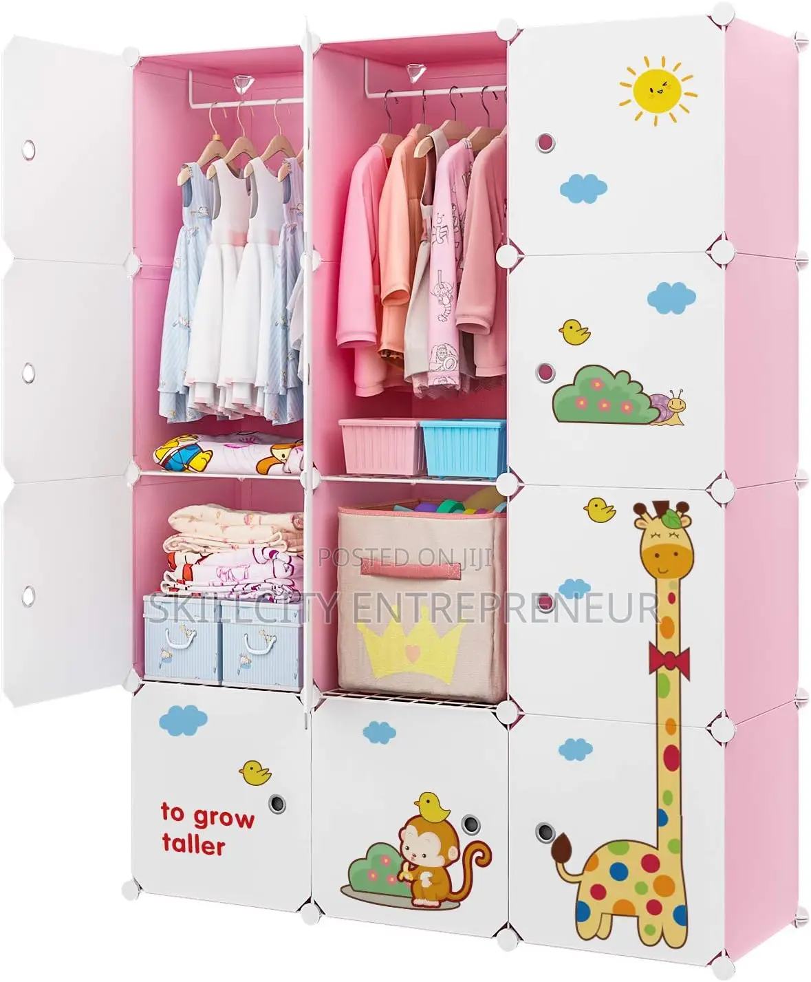 3 Partition Classic Baby Wardrobe