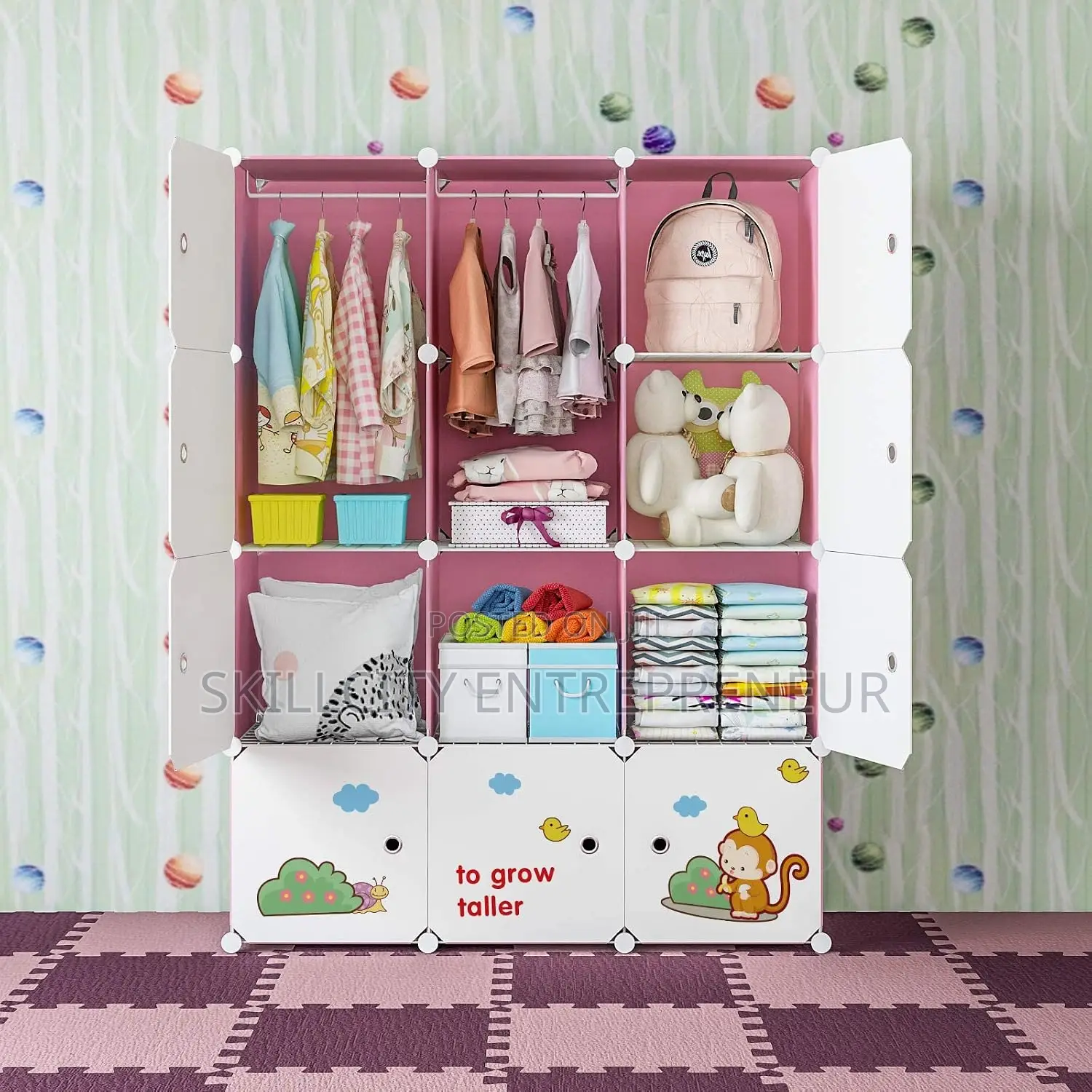 3 Partition Classic Baby Wardrobe