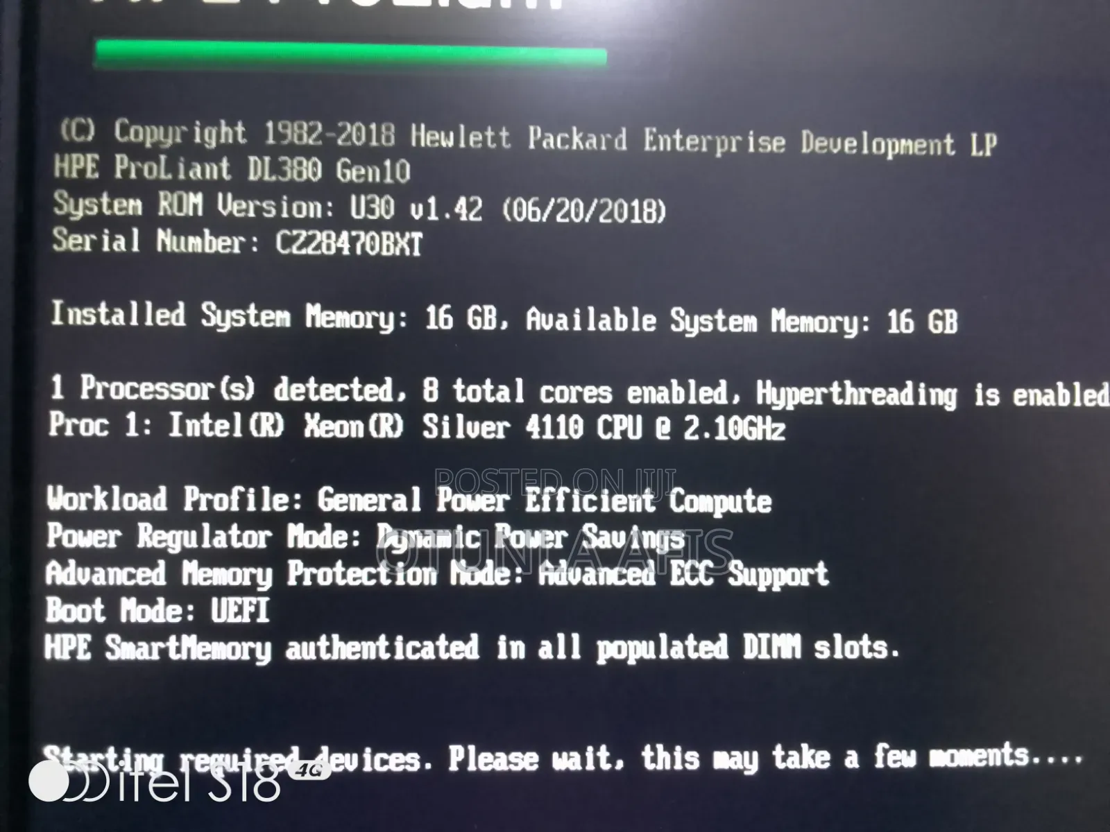 Server HP ProLiant DL380 Gen10 16GB Intel Xeon HDD 4T